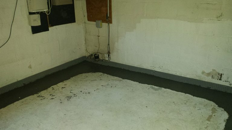 after French drain complete