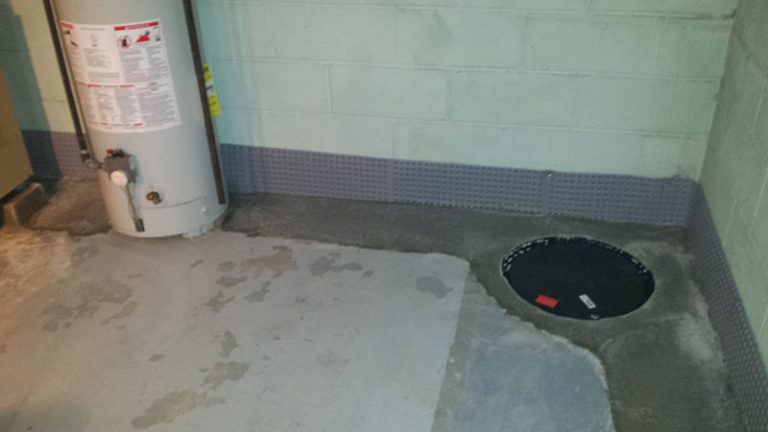 after French drain complete with new sump pit