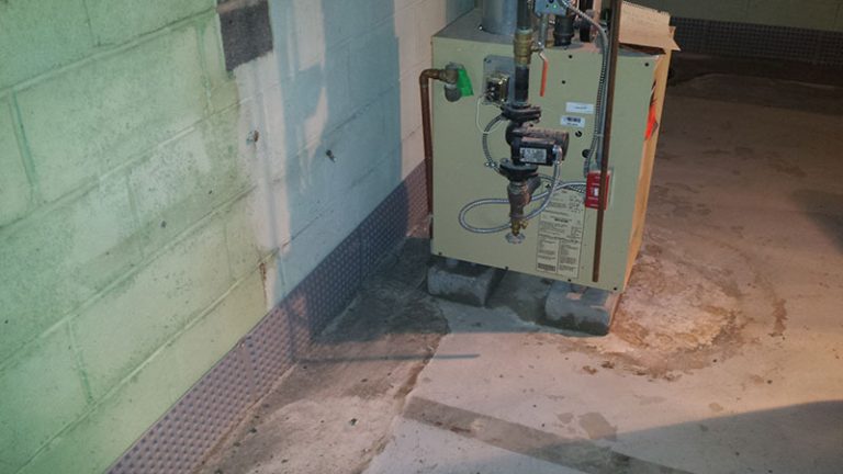 after Complete French Drain -- footing is covered