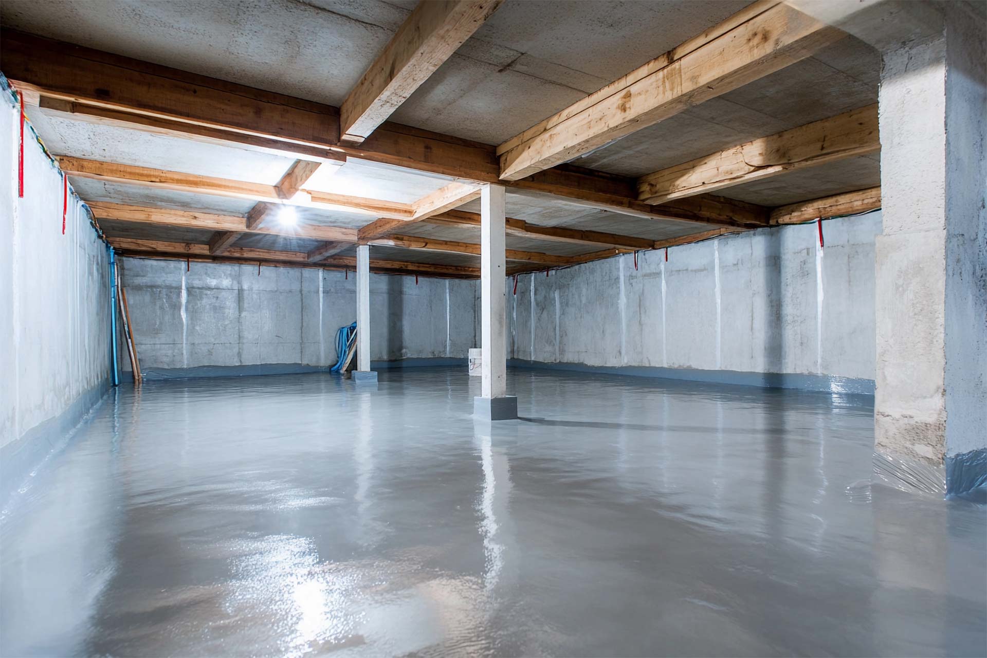 finished crawl space