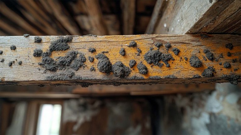 mold on a beam